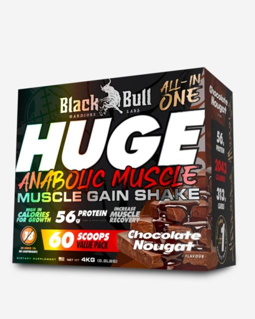Black Bull Huge Anabolic Muscle Gain Shake 4kg – Chocolate Nougat