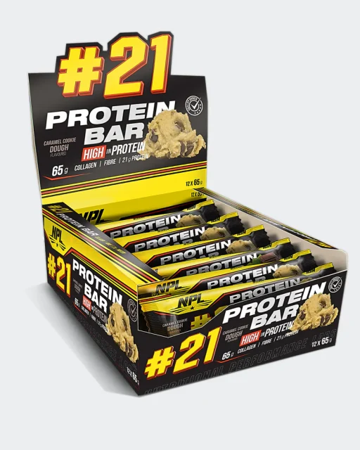 NPL Protein Bar 65g x12 – Caramel Cookie Dough